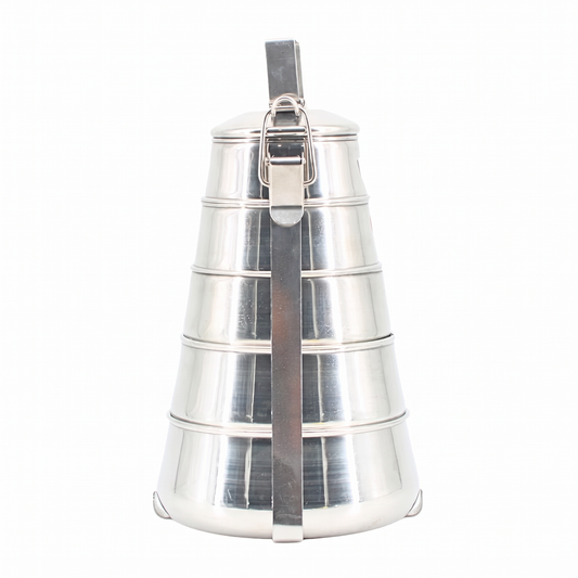 Five-Tier Stainless Steel Tiffin Pyramid Container
