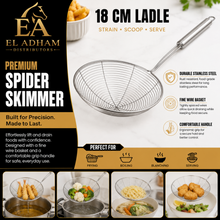 Stainless Steel Wire Mesh Skimmer Ladle 18CM (1PC)