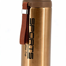 43 oz Stainless Steel Vacuum Insulated Sports Thermos Bottle with Carry Strap - Bronze