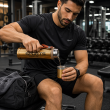 43 oz Stainless Steel Vacuum Insulated Sports Thermos Bottle with Carry Strap – Bronze