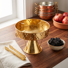 Stainless Steel Charcoal Stove-Charcoal Holder Gold