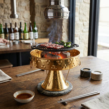 Stainless Steel Charcoal Stove-Charcoal Holder Gold