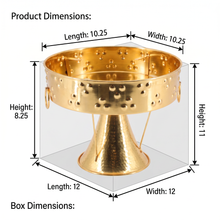 Stainless Steel Charcoal Stove-Charcoal Holder Gold