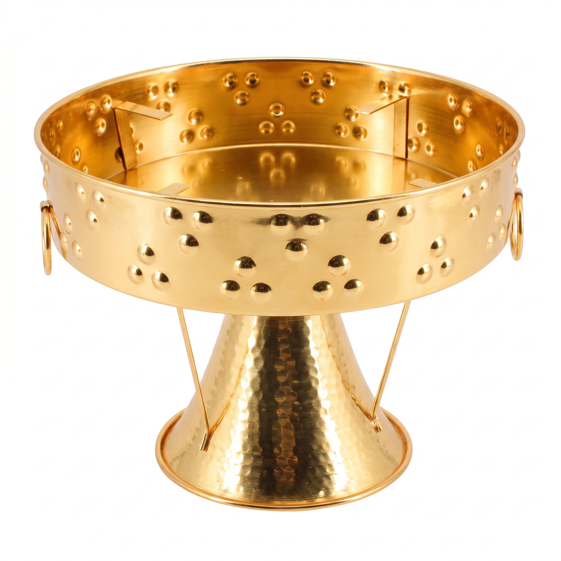Stainless Steel Charcoal Stove-Charcoal Holder Gold