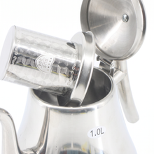 Stainless Steel Traditional Tea Kettle with Strainer 1L