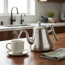 Stainless Steel Traditional Tea Kettle with Strainer 1.5L