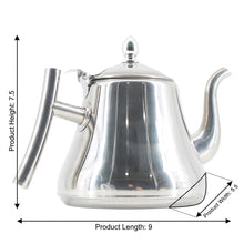Stainless Steel Traditional Tea Kettle with Strainer 1.5L