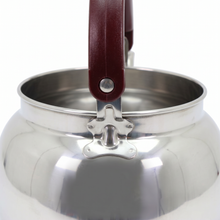 Stainless Steel Tea Kettle with Gold Accents & Heat-Resistant Handle - 3L