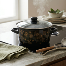 Dual Handle Fryer Pot with Steel Mesh & Lid  12" x 4.75" x 9"
