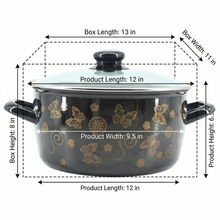 Dual Handle Fryer Pot with Steel Mesh & Lid  12" x 4.75" x 9"