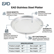 Traditional Yemeni Aluminum Baking Pan - 18 Inch