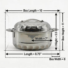 Insulated Stainless Steel Casserole Hot Pot - Thermal Food Warmer Small