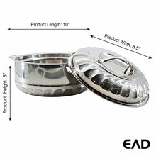 Insulated Stainless Steel Casserole Hot Pot - Thermal Food Warmer Medium