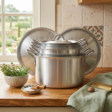 Stainless Steel Dual Handle Stock Pots 5 Pcs Set - XS/S/M/L/XL