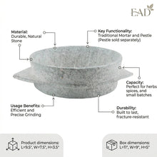 Traditional Sa'adi Stone Bowl (Hourthee) -  Medium