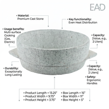 Traditional Sa'adi Stone Bowl (Hourthee) -  XL