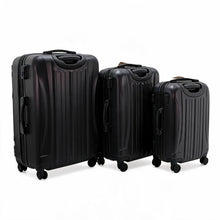 Legan Hard Shell Spinner Luggage Set - 3-Piece Travel Suitcase Collection with 360� Wheels - Black
