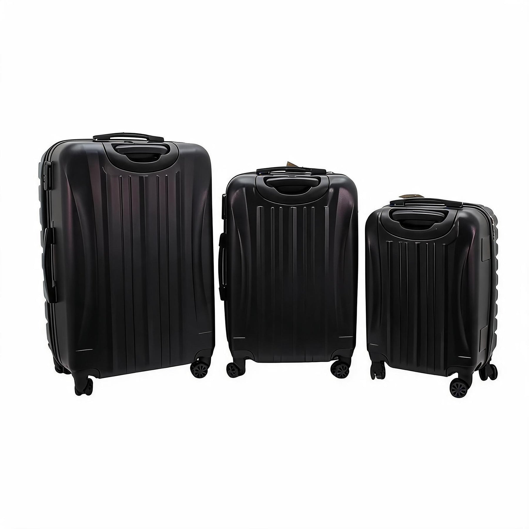 Legan Hard Shell Spinner Luggage Set - 3-Piece Travel Suitcase Collection with 360� Wheels - Black