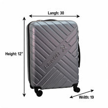 Legan Hard Shell Spinner Luggage Set - 3-Piece Travel Suitcase Collection with 360 Wheels - Gray