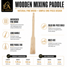 Traditional Yemeni Mihwash Wooden Mixing Paddle - Small (Set of 10)