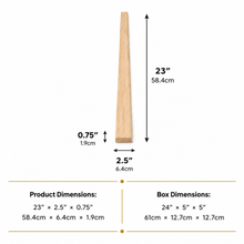 Traditional Yemeni Mihwash Wooden Mixing Paddles – XL 23-Inch, Set of 10