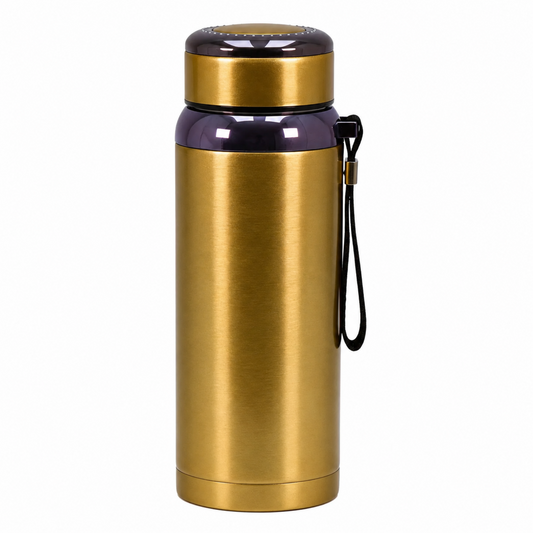 Premium Thermal Water Flask 1.0L - Gold Vacuum Insulated