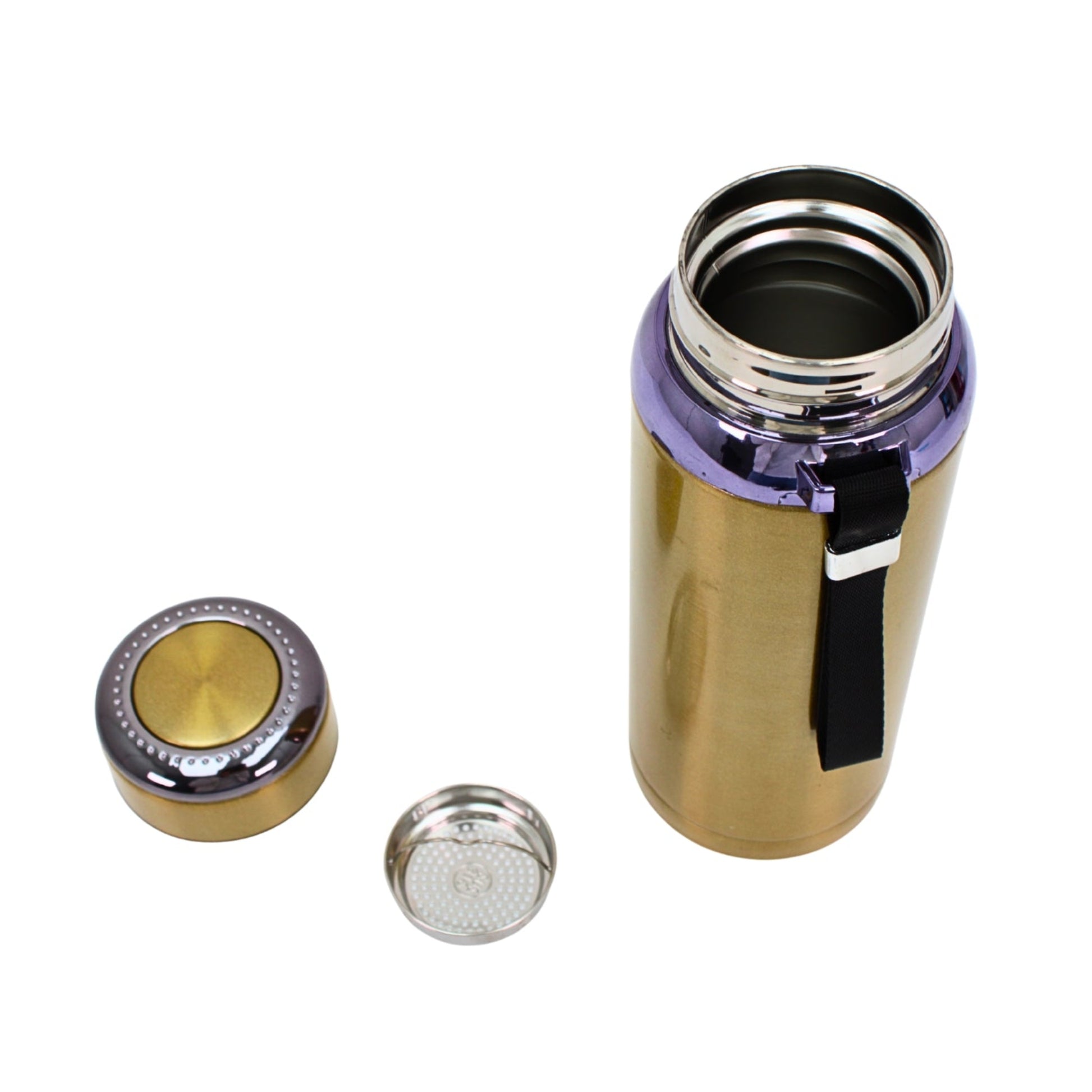 Premium Thermal Water Flask 1.0L - Gold Vacuum Insulated