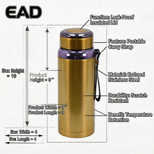 Premium Thermal Water Flask 1.0L - Gold Vacuum Insulated