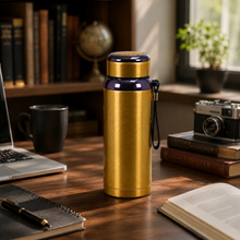 Premium Thermal Water Flask 1.0L - Gold Vacuum Insulated