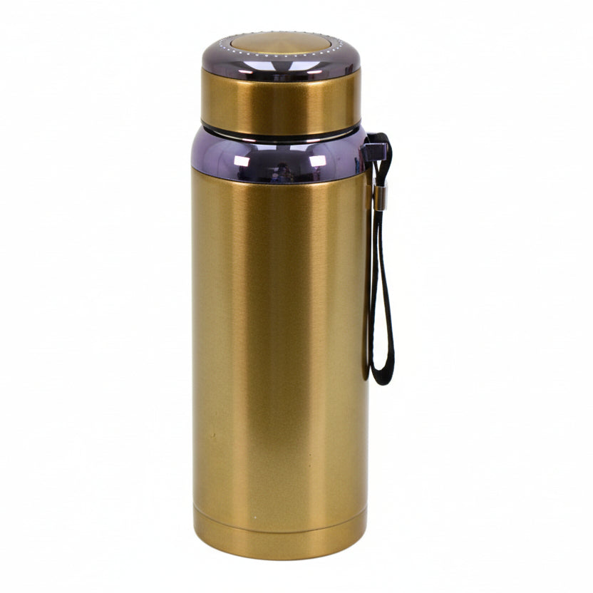 Premium Thermal Water Flask 1.0L - Gold Vacuum Insulated