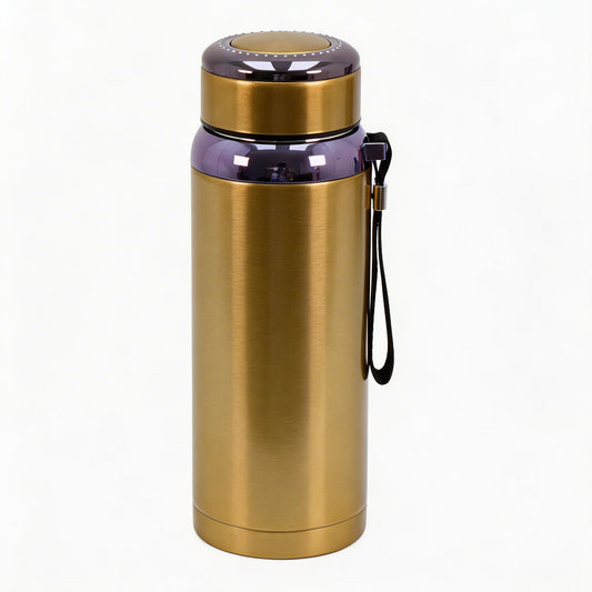 Premium Thermal Water Flask 1.0L - Gold Vacuum Insulated