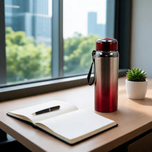 Premium 1.0L Red & Silver Thermal Water Flask – Vacuum Insulated