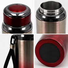 Premium Thermal Water Flask 1.0L - Red and Silver Vacuum Insulated