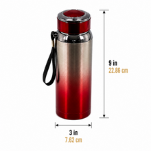 Premium 1.0L Red & Silver Thermal Water Flask – Vacuum Insulated