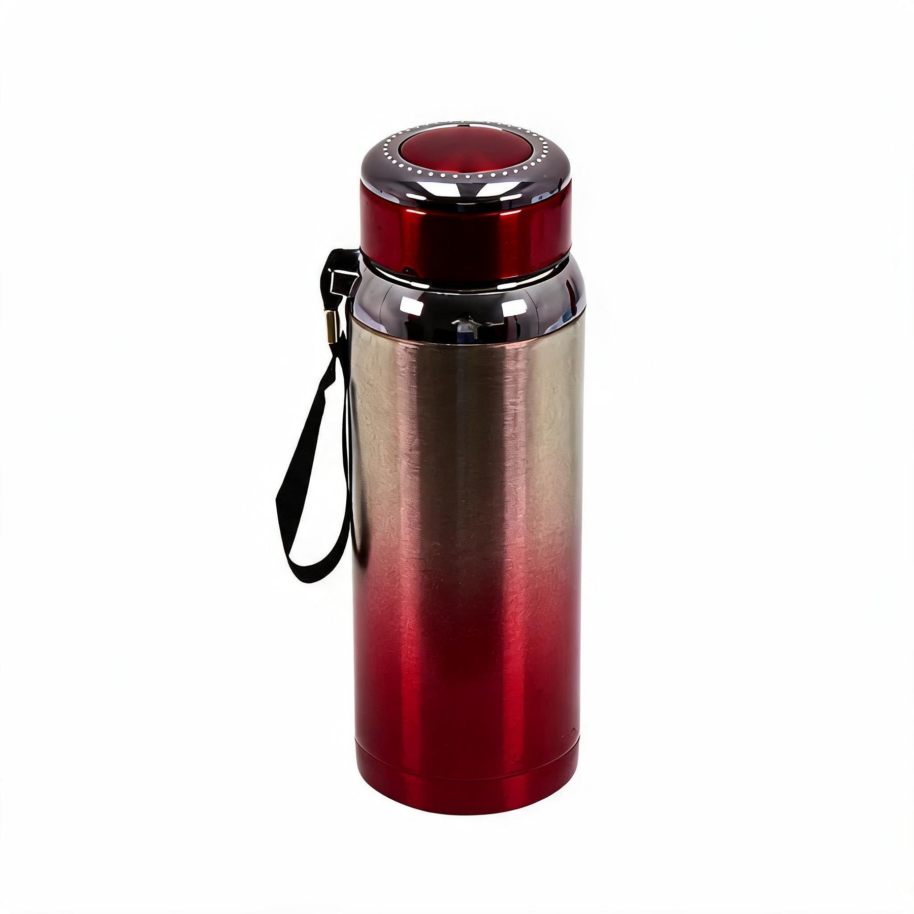 Premium Thermal Water Flask 1.0L - Red and Silver Vacuum Insulated