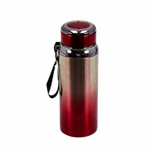 Premium Thermal Water Flask 1.0L - Red and Silver Vacuum Insulated