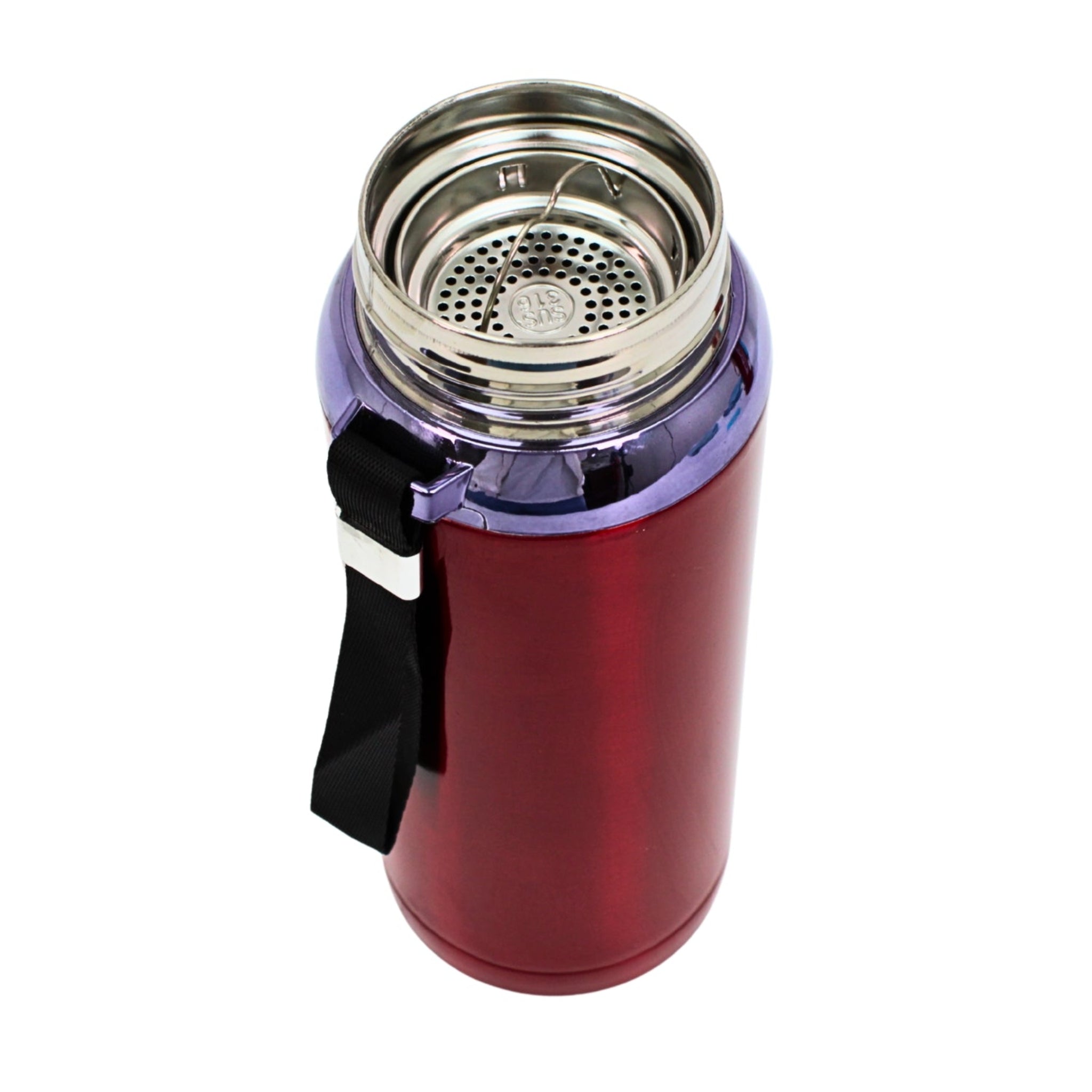 Premium Thermal Water Flask 1.0L - Red Vacuum Insulated