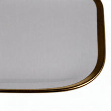 Set of 6 - Elegant White Gold Dinnerware - Glass Dish 10.04" x 0.71"