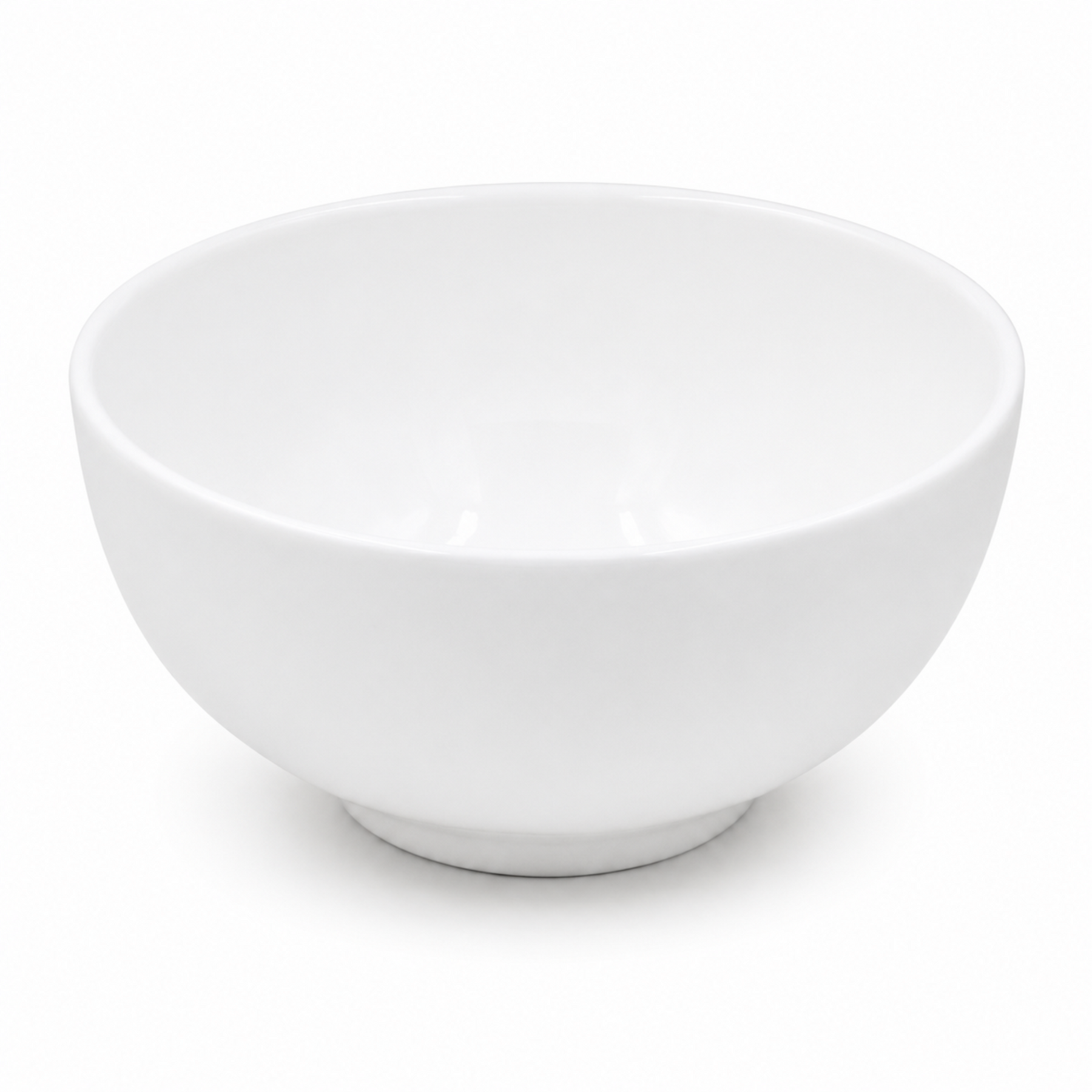 Set of 6 - Minimalist Embossed White Ceramic Serving Bowl