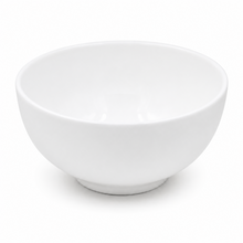 Set of 6 - Minimalist Embossed White Ceramic Serving Bowl
