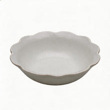 Set of 6 - Minimalist White Scalloped Ceramic Bowl - 6.89" x 2.17"
