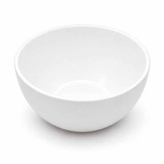Set of 6 - Minimalist White Ceramic Serving Bowl - 5.31" x 2.44"