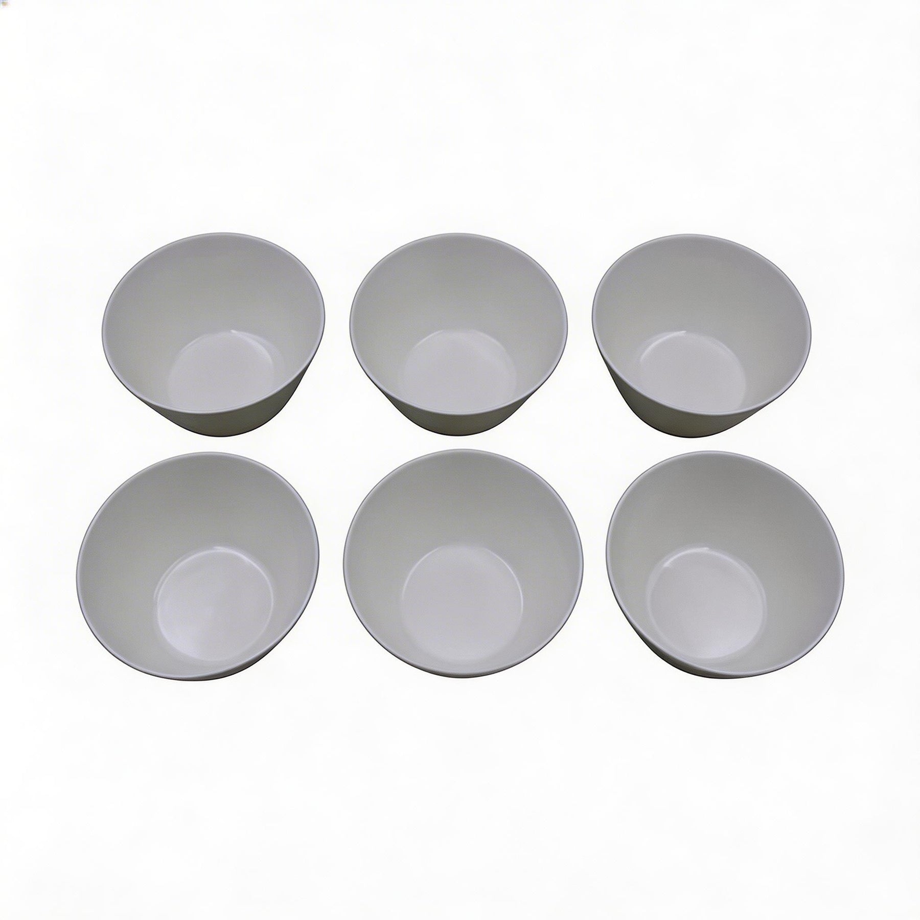 Set of 6 - Minimalist White Ceramic Serving Bowl - 5.31" x 2.44"