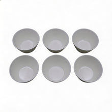 Set of 6 - Minimalist White Ceramic Serving Bowl - 5.31" x 2.44"