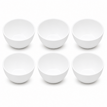 Set of 6 - Minimalist White Ceramic Serving Bowl - 5.31" x 2.44"