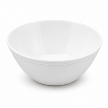 Set of 6 - Simplistic White Ceramic Deep Serving Bowl - 6.89" x 2.76"