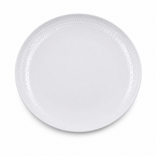Set of 6 - Minimalist White Ceramic Dinner Plate - 8.46" x 0.79"