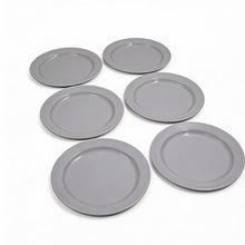 Set of 6 - Minimalist White Ceramic Oval Plate - 8.86" x 0.79"