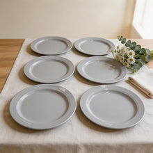 Set of 6 - Minimalist White Ceramic Oval Plate - 8.86" x 0.79"