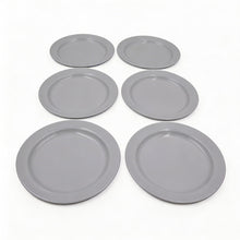 Set of 6 - Minimalist White Ceramic Oval Plate - 8.86" x 0.79"